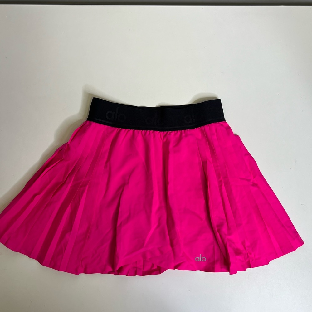 ALO Yoga Women's Pink Pleated Skirt - Size XS - Picture 2 of 8